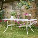 image 1 of Cream Slatted Outdoor Coffee Table White