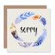 image 1 of Sorry Watercolour Feathers Birthday Card