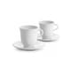image 2 of De'Longhi DLSC309 Porcelain Cappuccino Cups Twin Pack 270ml White White