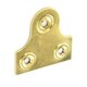 image 2 of Securit Plain Glass Fitting Plates (Pack Of 2) - Brass - 32mm