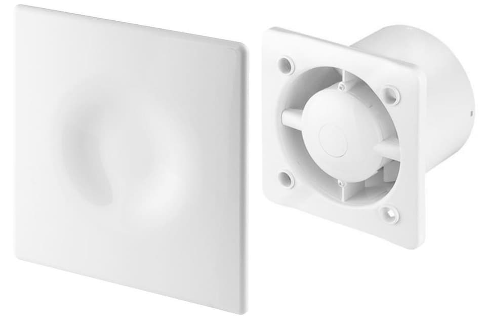 image 1 of 125mm Humidity Sensor ORION Extractor Fan Satin ABS Front Panel Wall Ceiling Ventilation