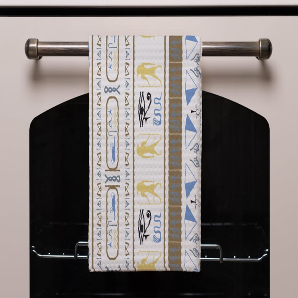 image 1 of Heiroglyphs (Kitchen Towel)