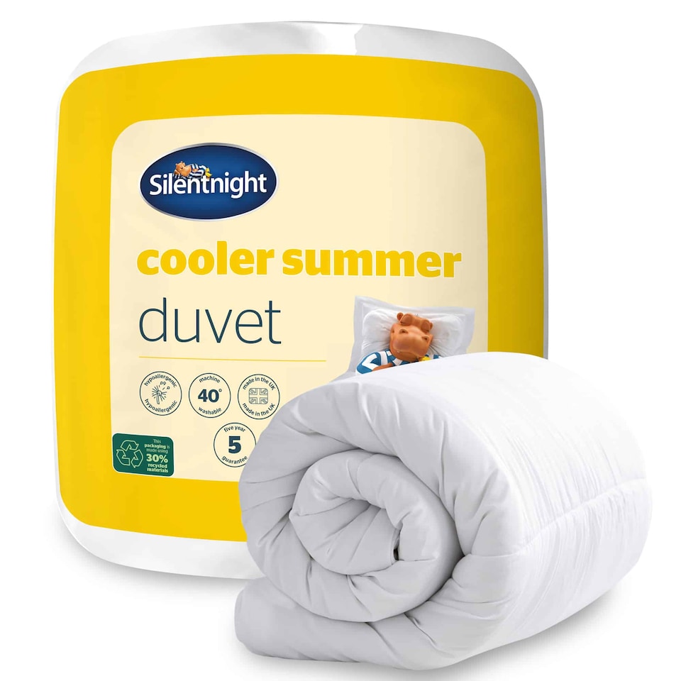 image 1 of Silentnight Cooler Summer Duvet - 4.5 Tog | White | Double