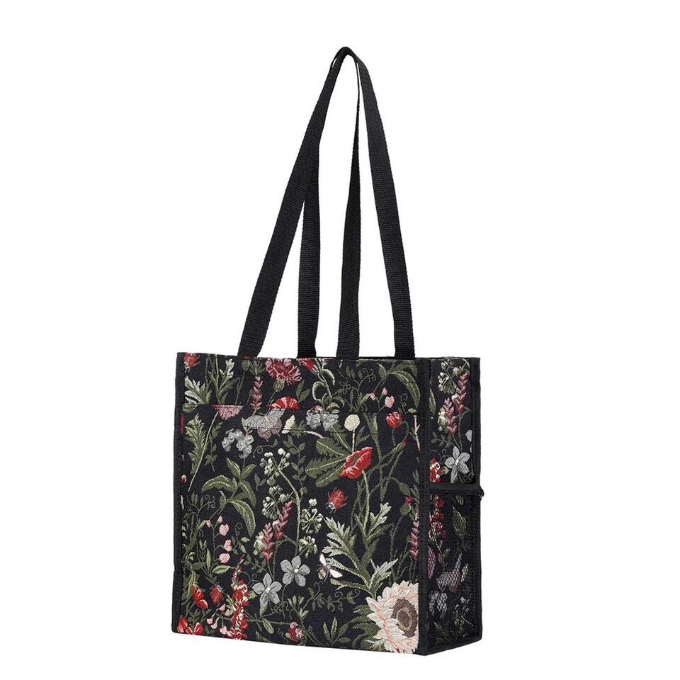 image 1 of Signare Shopper Bag Morning Garden Black