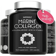 SuperSelf Marine Collagen with Hyaluronic Acid & Vitamin C 2200mg 120 Capsules