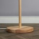 image 1 of ValueLights Modern Scandi Floor Lamp Base In Light Wooden Finish | Brown