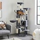 image 2 of Yaheetech 181.5 cm Multi-Level Cat Tree with Cozy Perches Dark Grey