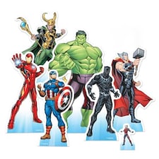 The Avengers Marvel Table Top Cutout Decorations - Pack of 7