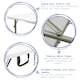 image 2 of Harbour Housewares Height Adjustable Folding Camping Picnic Table & Chair Set - 120cm (4ft) - White | White | White