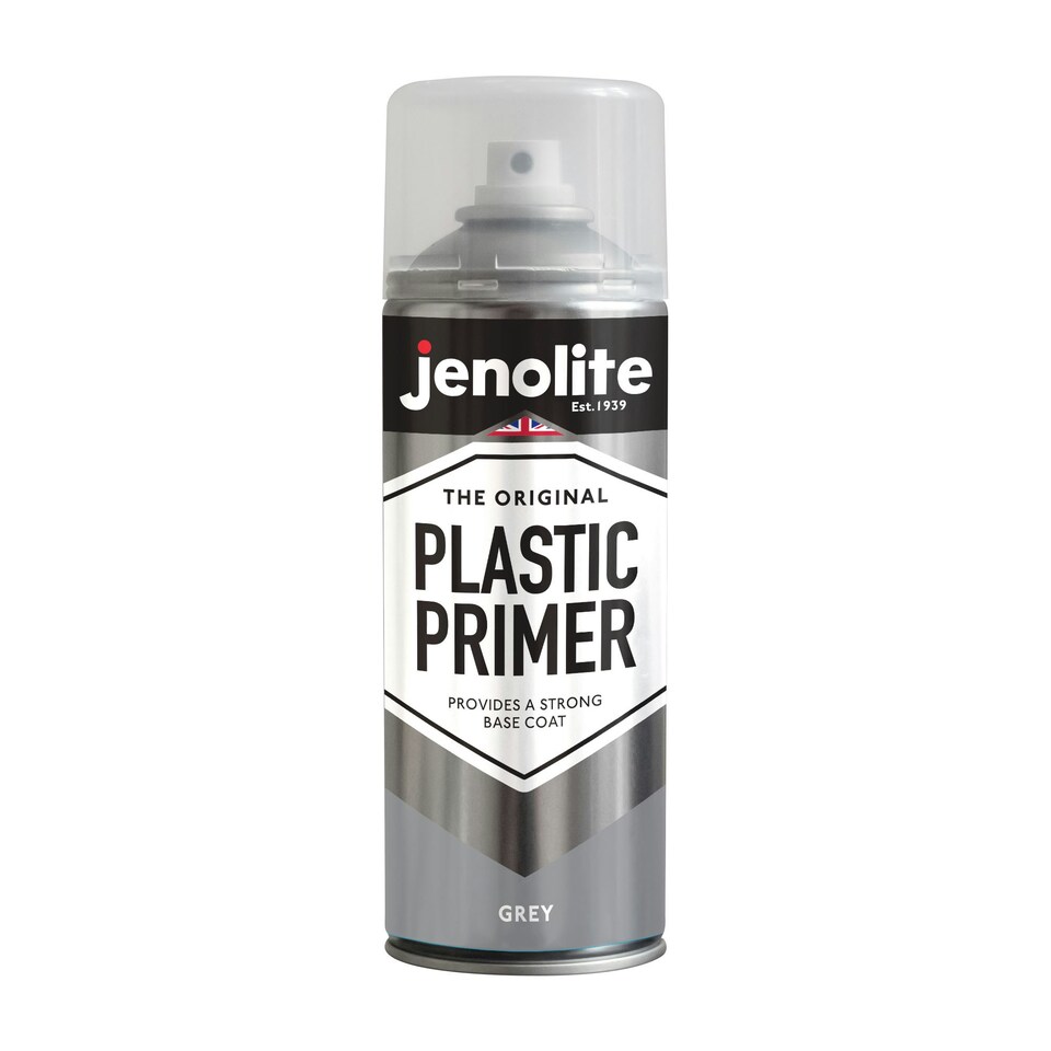 image 1 of Jenolite Premium Plastic Primer Spray - Grey - 400ml - 3-Pack