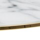 image 5 of Bolton -A1 Round Coffee Table with White Marble Effect Glass Top & Gold Base