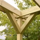 image 4 of Double Premium Pergola - Wood - L420 x W480 x H270 cm - Light Green