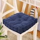 image 3 of Living and Home Tufted & Buttoned Square Chair Cushion | Multi