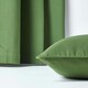 image 5 of Homescapes Cotton Plain Olive Green Rectangular Cushion Cover - 30 x 50 cm | Green | Olive Green | 1