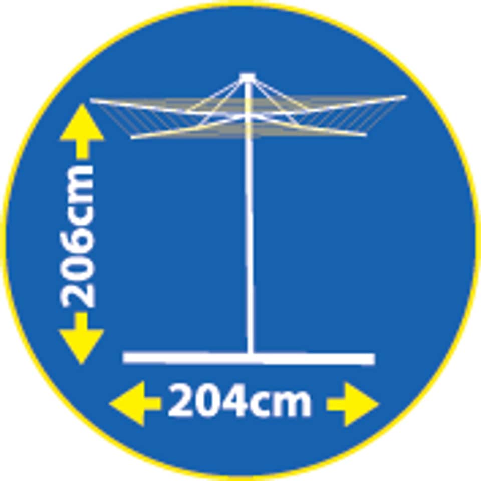 image 1 of Hills Supadry Hoist Rotary Dryer 4 Arm 60 Metre
