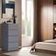 image 9 of FWStyle Stora 4 Drawer Chest of Drawers - Matt Dark Grey