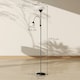 image 7 of HOMCOM Mother-Child Floor Lamp Duo Light with 3 Colour Temperatures, Black | Black | White | Ф28 x 179.5H cm