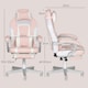 image 7 of HOMCOM PU Leather Gaming Chair with Footrest 150 Degree Reclining Back
