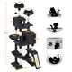 image 3 of Yaheetech 209 cm Large Cat Tower with 2 Cozy Condos Black