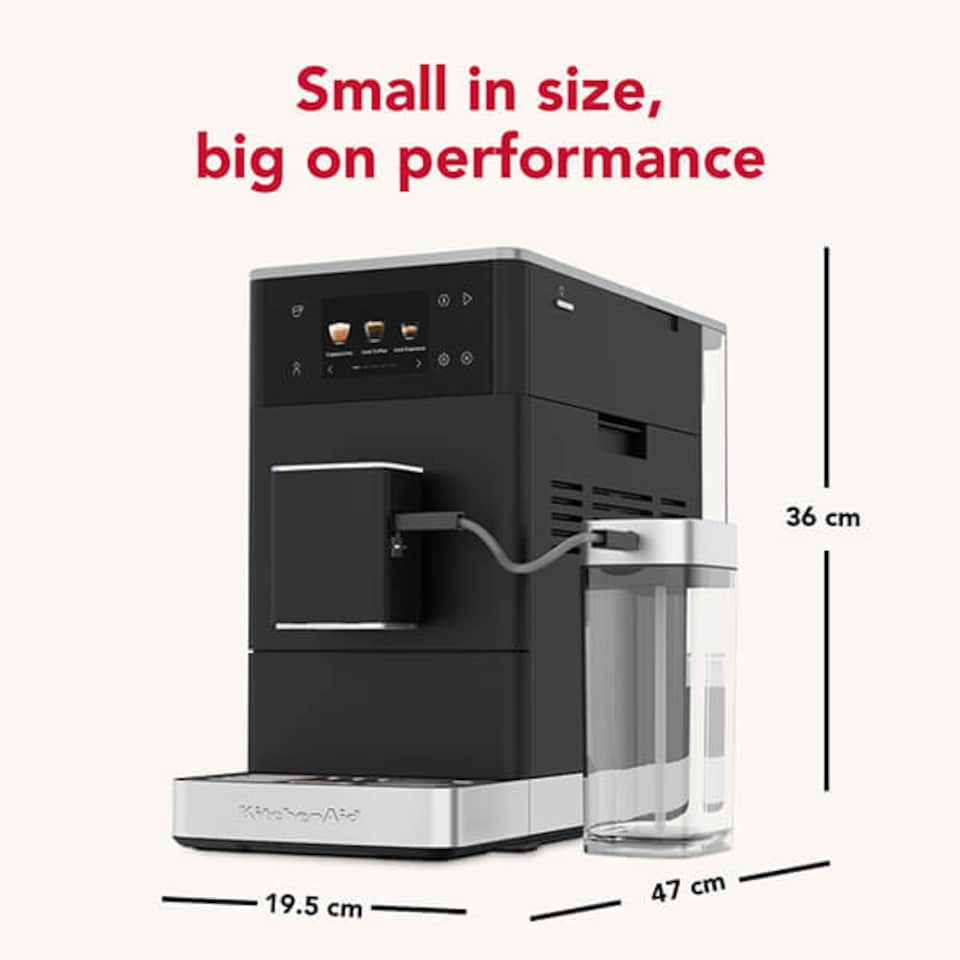 image 1 of KitchenAid KF4 Fully Automatic Espresso Machine with Iced Coffee Matte Black
