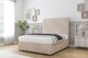 image 3 of Sloomy Manhattan Sand Naples Divan Bed Base No Drawers With 26 Inch Strutted Headboard | Cream | Sand | Small Single | 1