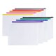 image 3 of Pack of 12 A6 Clear Zippy Bags with Red Zip