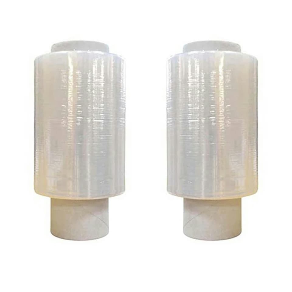 image 1 of 12 x 150mm Clear Strong Plastic Cling Film Protective Pallet Shrink Wrap Rolls