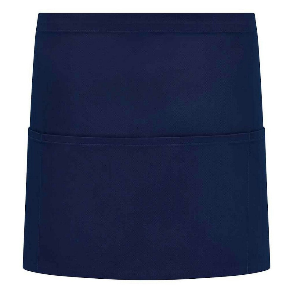 image 1 of Brand Lab Unisex Adult Organic Front Pocket Short Apron - Navy - One Size