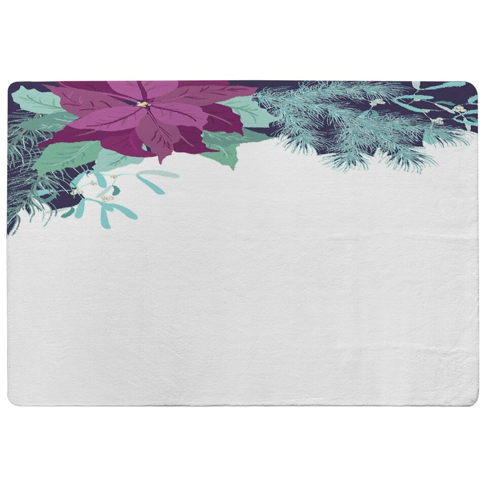 image 1 of Purple & Blue Flowers (Rug) Blue | XL: 160x230cm