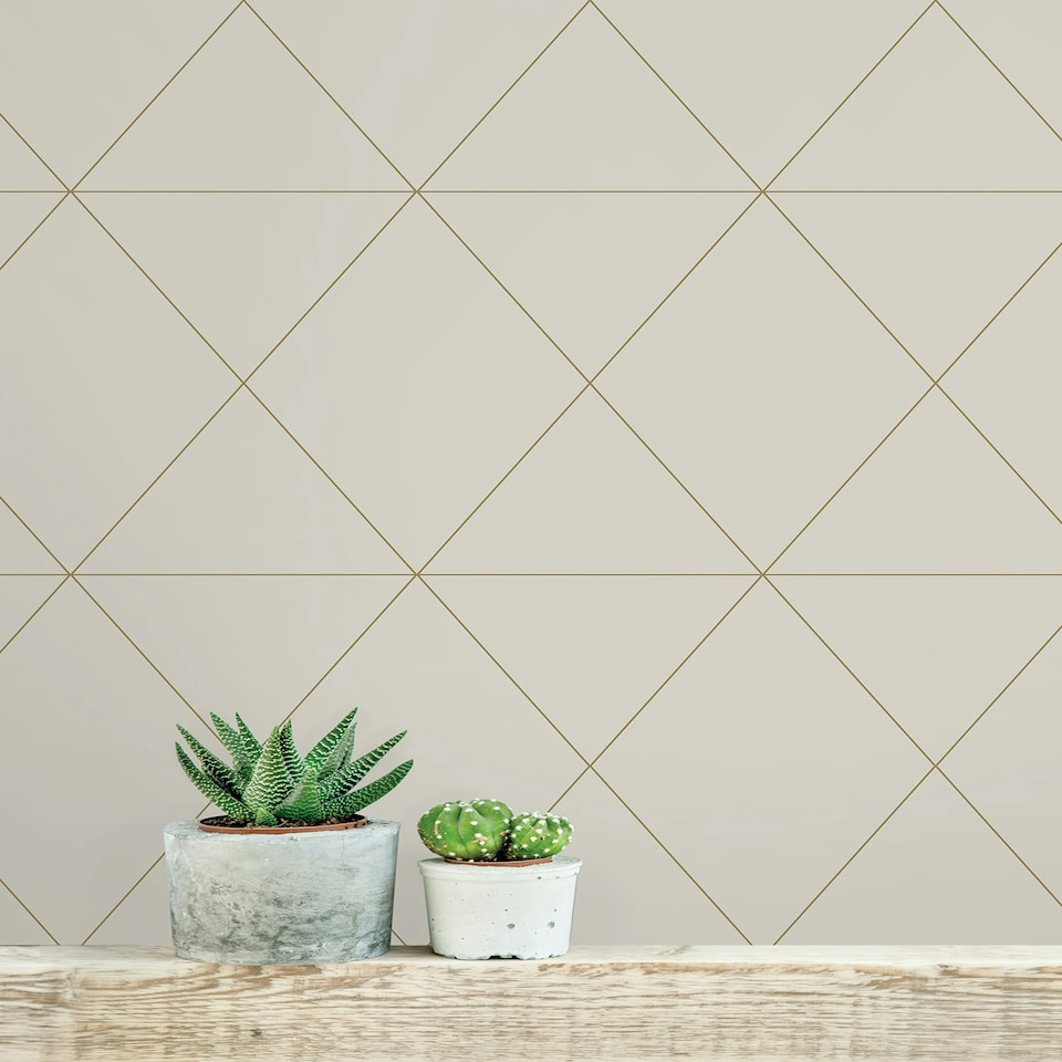 image 1 of NuWallpaper SLW3706 Double Take Peel & Stick Wallpaper, Gold Multi