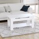 image 6 of Vida Designs Lift Up Coffee Table With Storage Compartment & Shelf, White