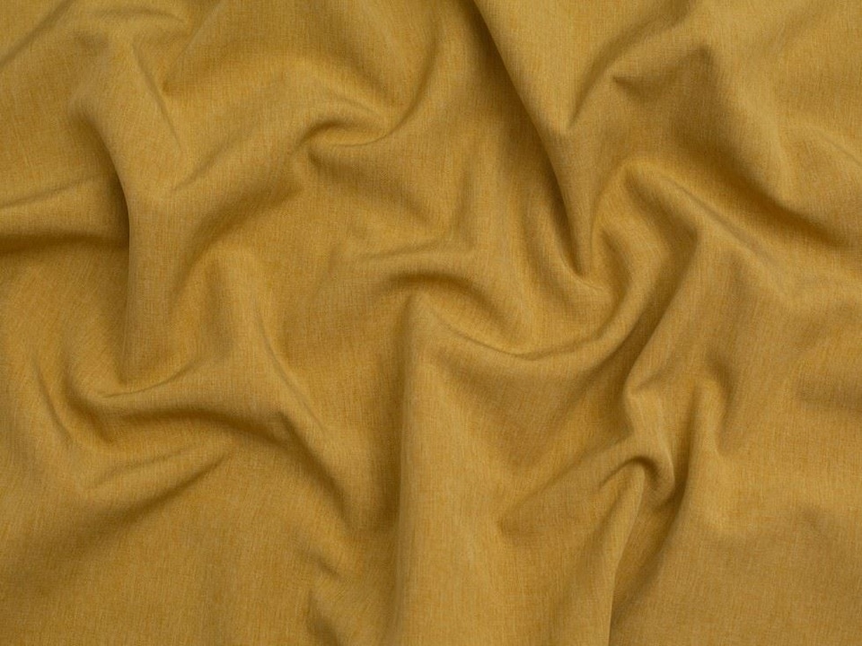 Minerva Core Range Yellow Stretch Woven Fleece Back Soft Shell Coating Fabric for Dressmaking, 145cm / 57" Wide - per metre