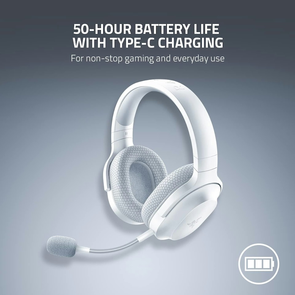 image 1 of Barracuda X Wireless Gaming & Mobile Headset (PC, PlayStation, Switch 2, Android, iOS): 2.4GHz Wireless + Bluetooth - Lightweight - 40mm Drivers - Detachable Mic - 50 Hr Battery - Mercury White