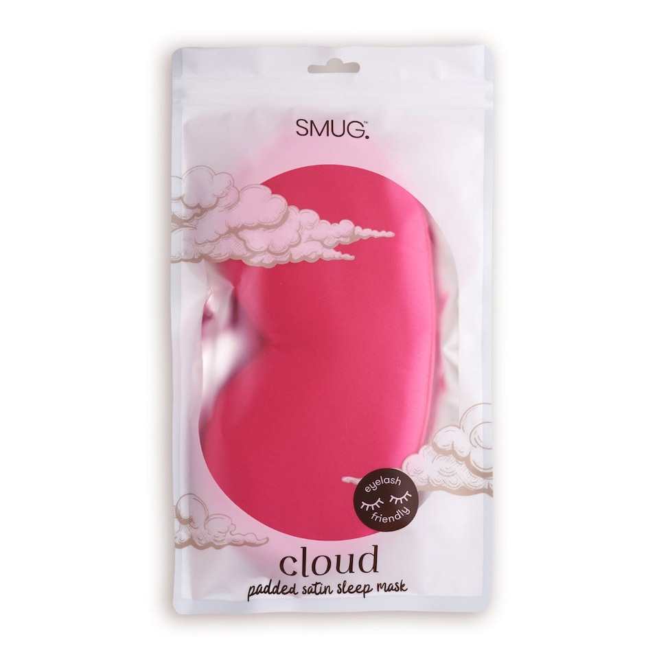 image 1 of SMUG Cloud Padded Satin Sleep Mask - Scarlett