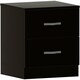 image 1 of Vida Designs Riano 2 Drawer Bedside Chest Cabinet Table Nightstand, Black