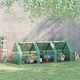 image 2 of Outsunny Mini Greenhouse Garden Planter Zipper Doors Portable 270 x 90 x 90cm