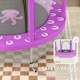 image 6 of AIYAPLAY 4.6FT Kids Trampoline with Safety Enclosure Net, Purple