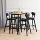 image 4 of Roxby Bar Stool in Oak Set of 2