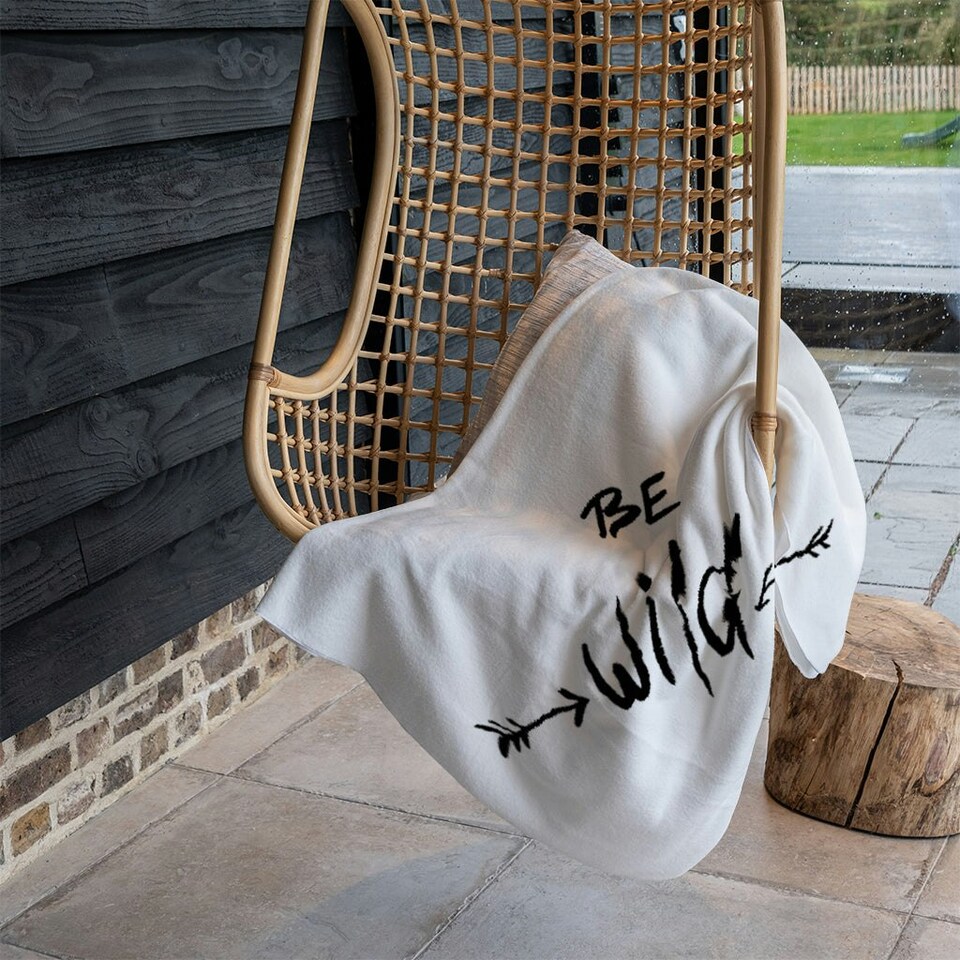 image 1 of Be wild. Inspirational Quote (Blanket)