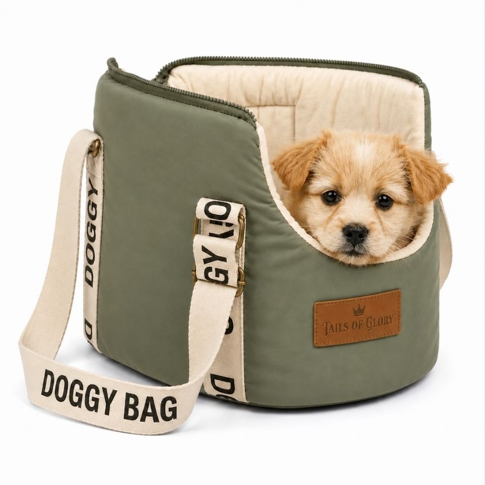 image 1 of Tails of Glory Cocoon Bag Green Small