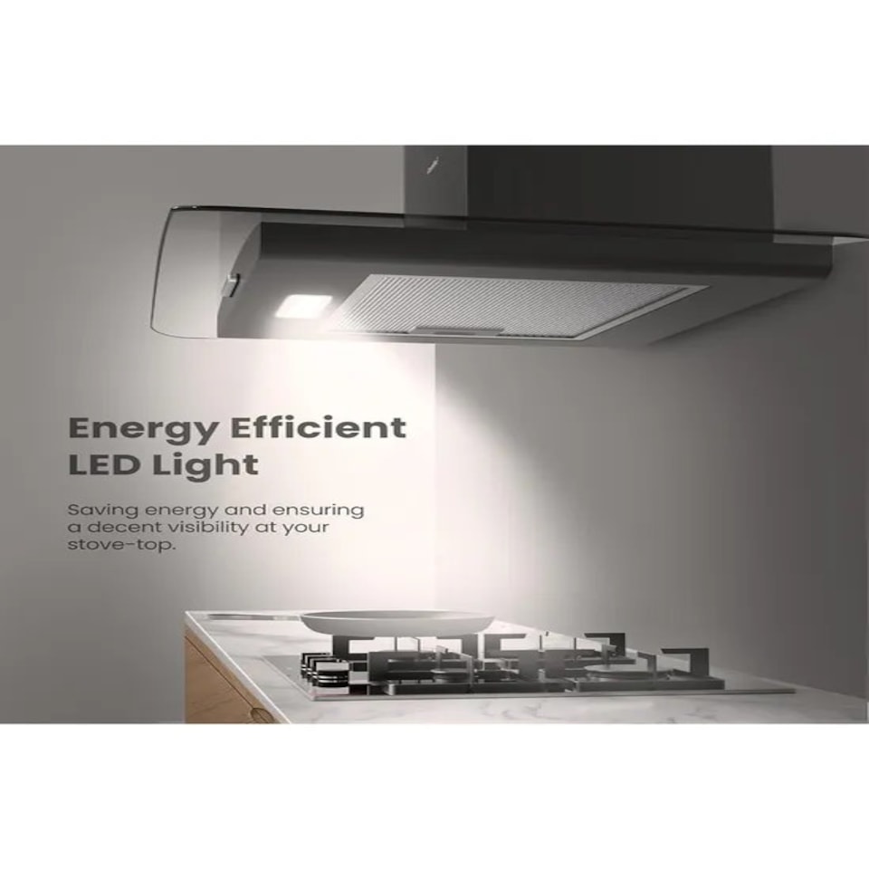 image 1 of Comfee Range Hood Kitchen Extractor with 3-Speed Modes - 60cm Black