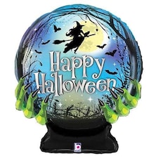 Spooky Halloween Crystal Ball Helium Foil Shaped Balloon 68cm / 27 in | Multi