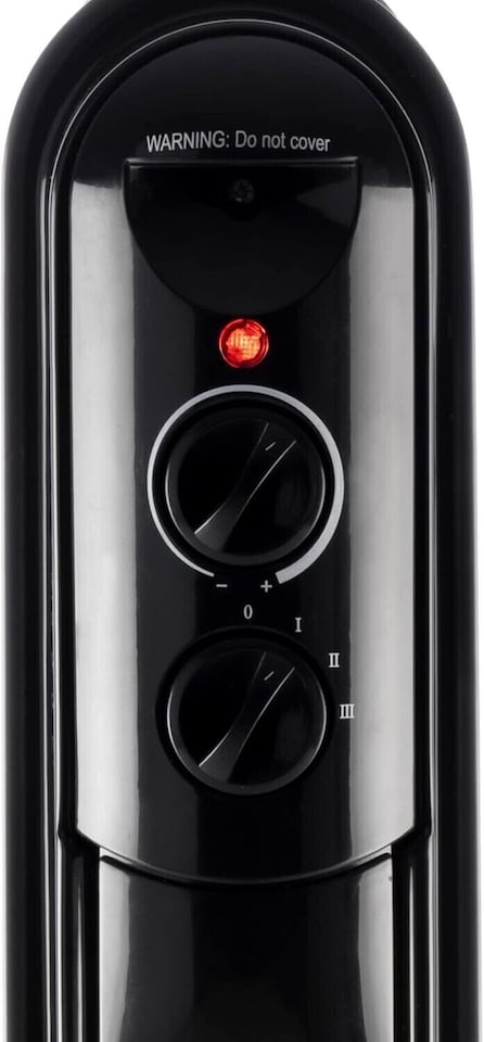 image 1 of Daewoo 2500W 11-Fin Oil Filled Radiator Portable Heater with Thermostat & 3 Heat Settings