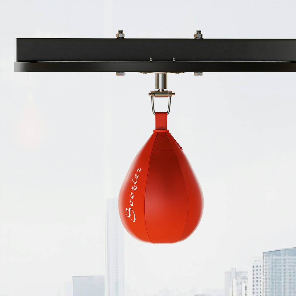 image 1 of HOMCOM Free-Standing Speed Bag Platform, Adjustable Boxing Punch Bag | Multi