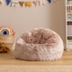 image 1 of Kids Classic Faux Fur Bean Bag Chair Light Pink Bean Bags for Children | Pink | Light Pink | 1