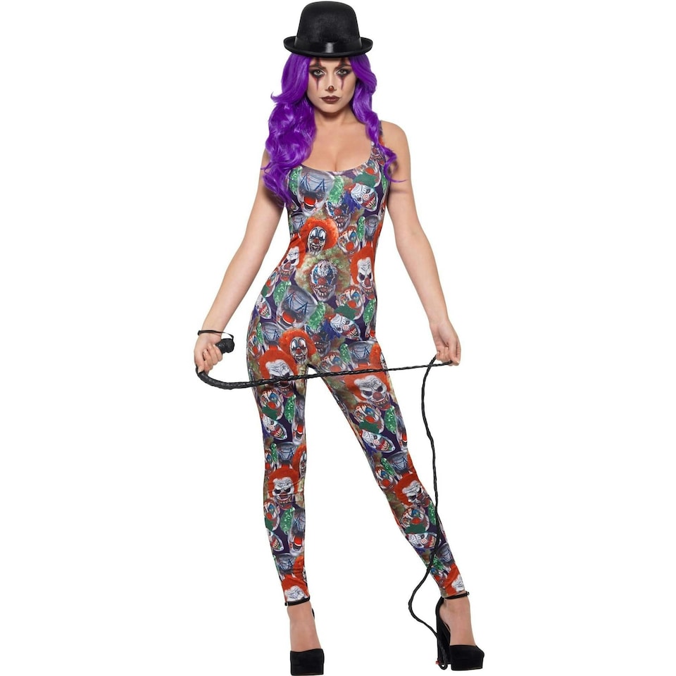 image 1 of Fever Womens/Ladies Creepy Clown Costume - Multicoloured - M M