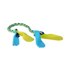 Coachi Tuggi Tug Dog Toy - Navy/Lime/Light Blue - One Size