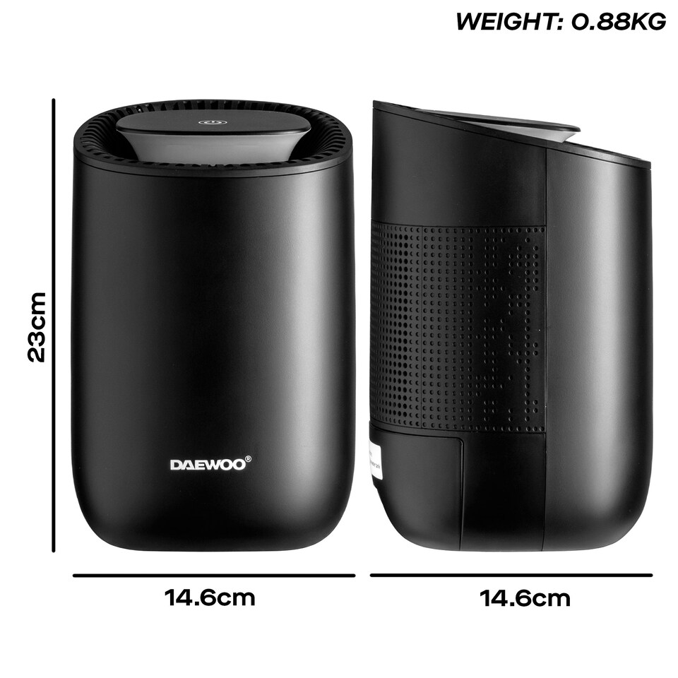 image 1 of Daewoo 600ml Mini Dehumidifier, Quiet, Auto Shut-Off, Low Energy