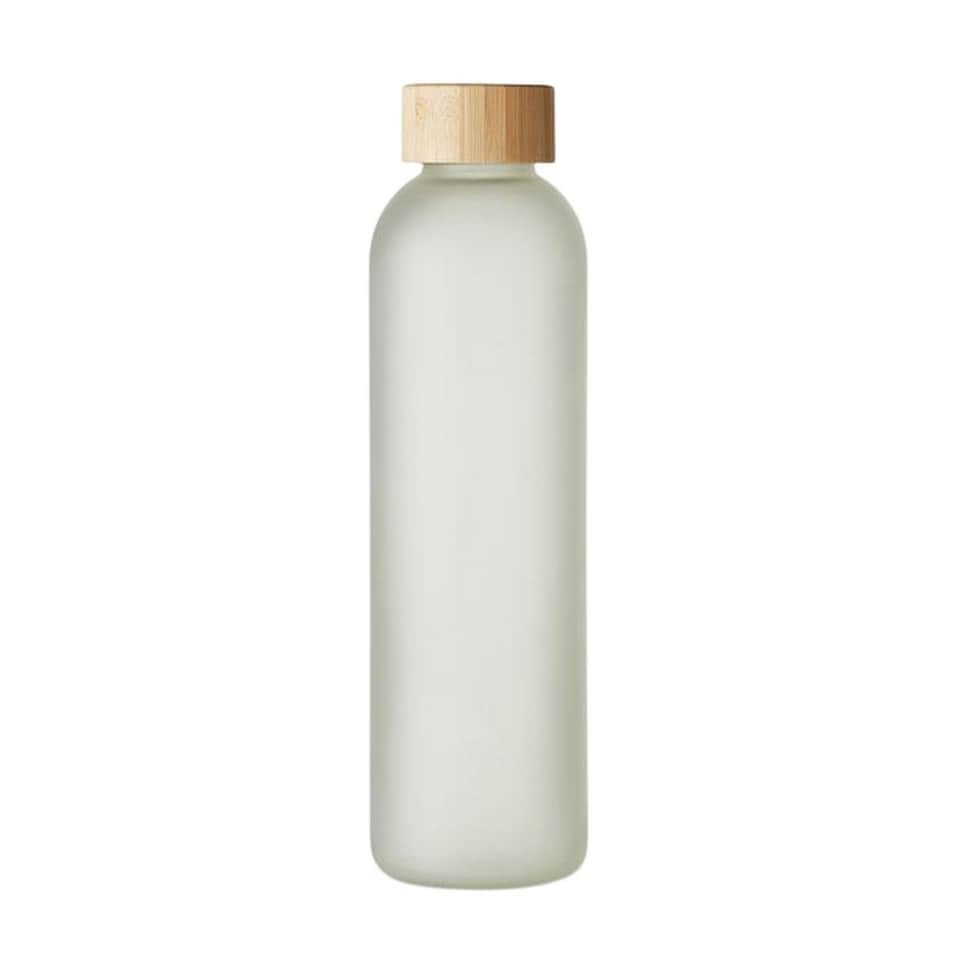 image 1 of MidOcean Lom Sublimated Bamboo 650ml Water Bottle - Transparent White - One Size Clear | One Size