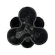 image 7 of Trio Stackable Stacking Strawberry Planter Plant Flower Pot Herb Garden Patio UK Black